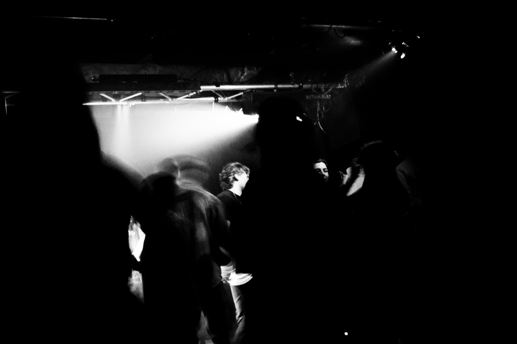 Underground venue atmosphere